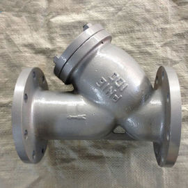 Compact Flanged Y Type Strainer With NPT Drain Plug ASME B 16.34 Design